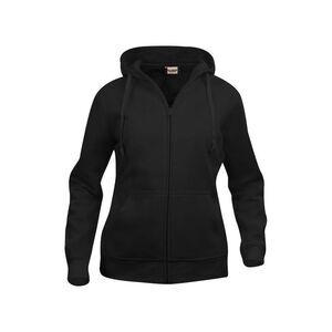 Clique Womens/Ladies Plain Full Zip Hoodie / Black